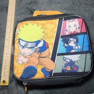 Naruto Anime Character Lunch Bag with Orange Handle Bioworld